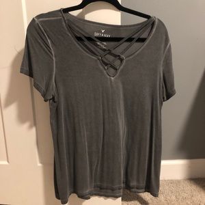 Criss Cross soft & sexy tee american eagle